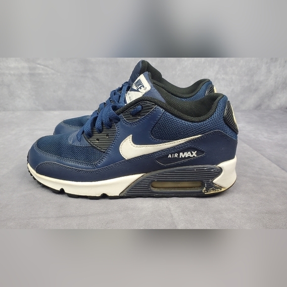 Nike Air Max 90 Midnight Navy Big Girl / big Boy Youth sz 7Y - Picture 1 of 9
